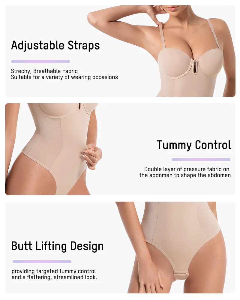 All-in-One Shaping Bodysuit Thong - Image 7