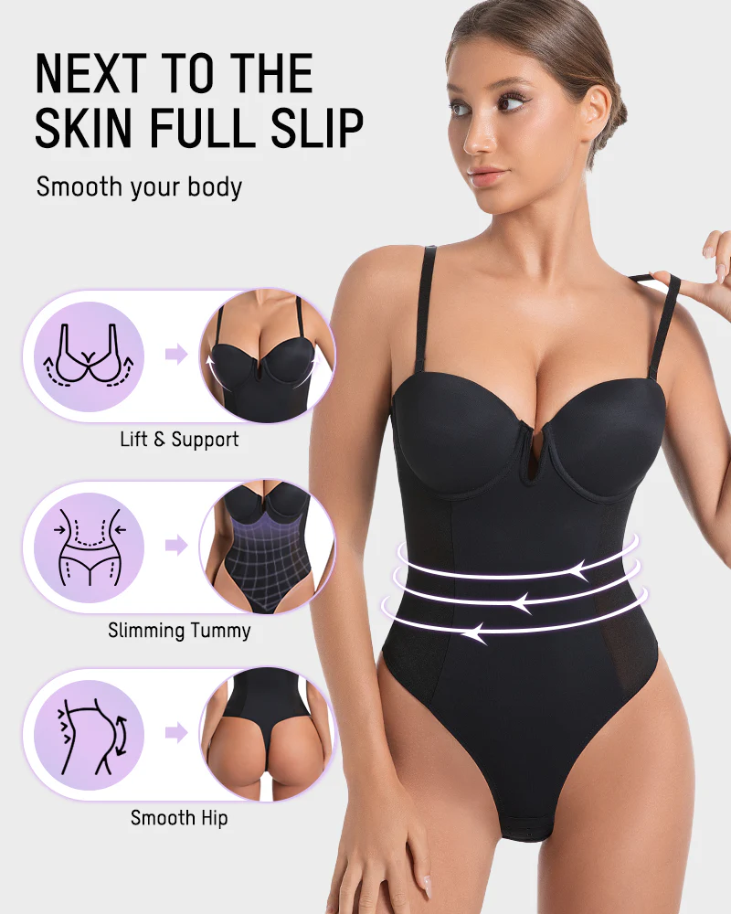 All-in-One Shaping Bodysuit Thong - Image 8