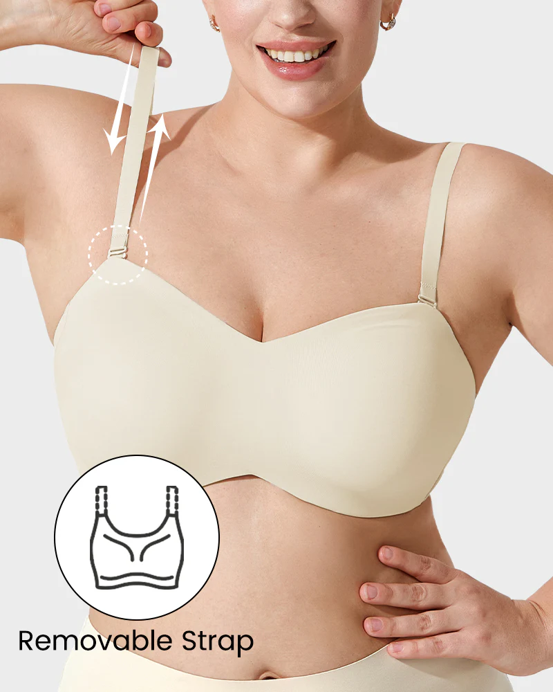 Full Support Non-Slip Convertible Bandeau Bra - Image 10