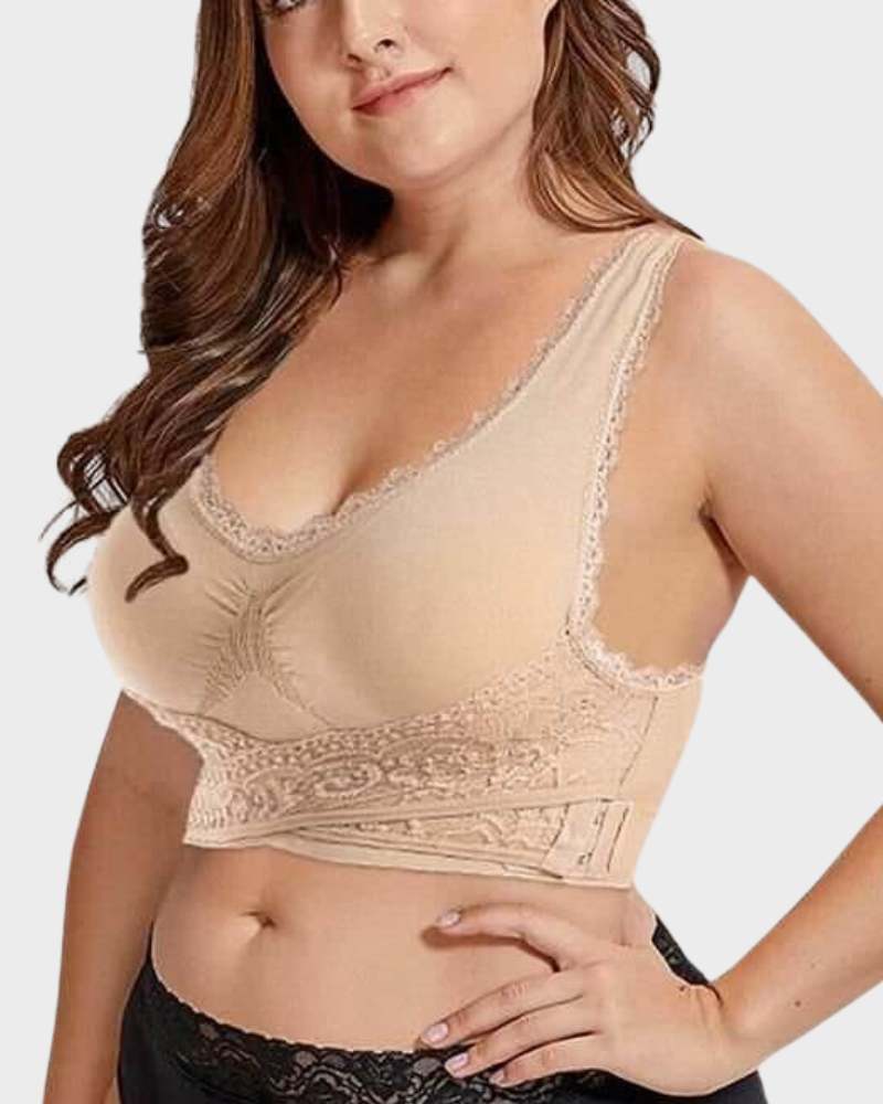 Breathable Comfort Push Up Lace Bra - Image 3