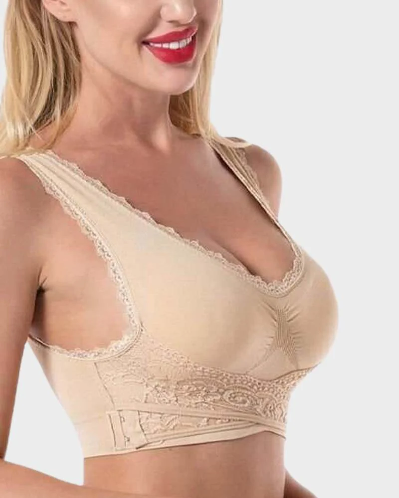 Breathable Comfort Push Up Lace Bra - Image 5
