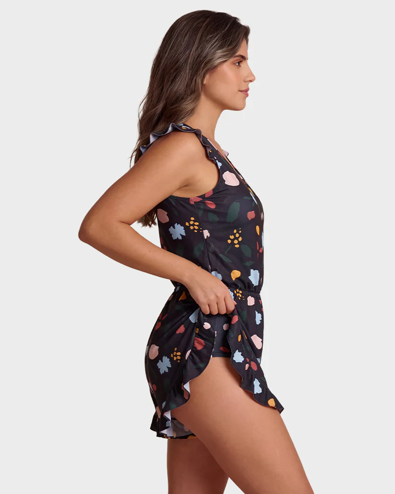 Built-in Bra Swim Romper - Image 14