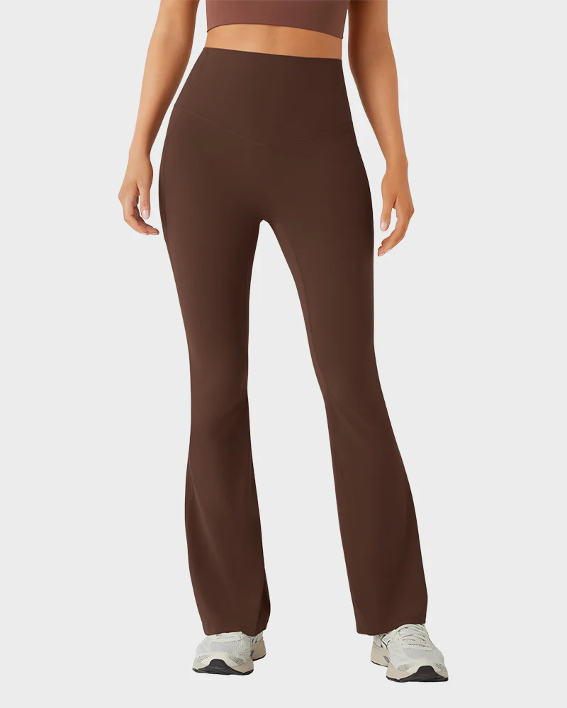 Butt-Lifting High Waist Bootcut Yoga Leggings - Image 5
