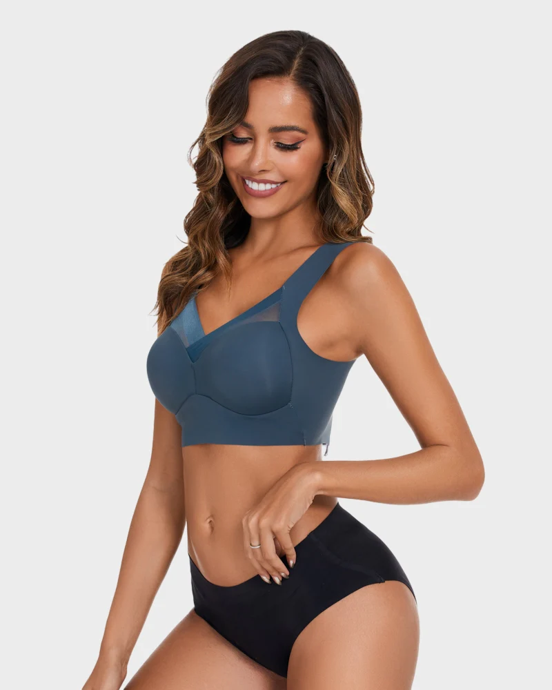 Comfortable Smoothing Mesh Bra - Image 11