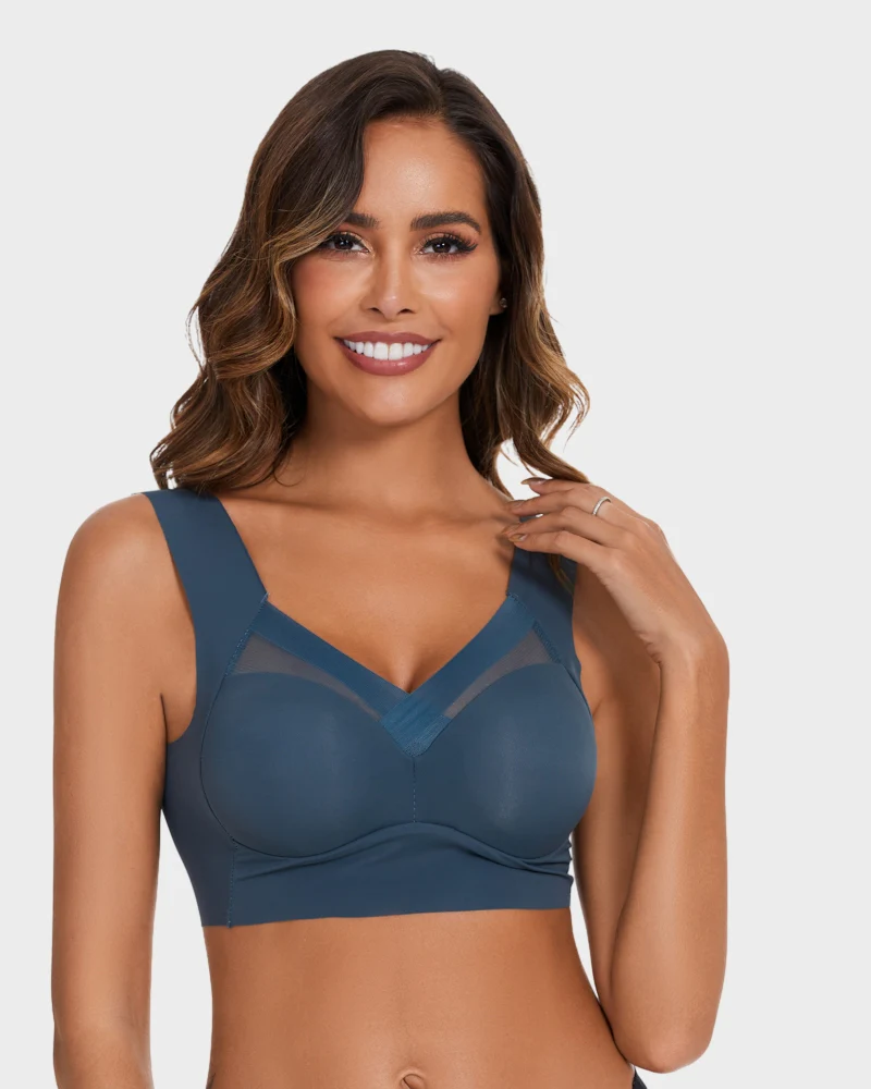 Comfortable Smoothing Mesh Bra - Image 12