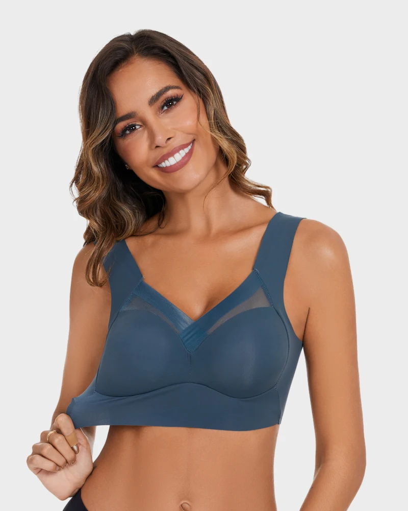 Comfortable Smoothing Mesh Bra - Image 13