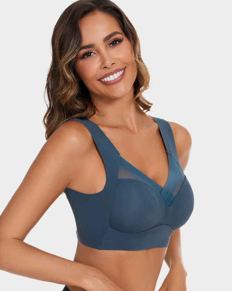 Comfortable Smoothing Mesh Bra - Image 14