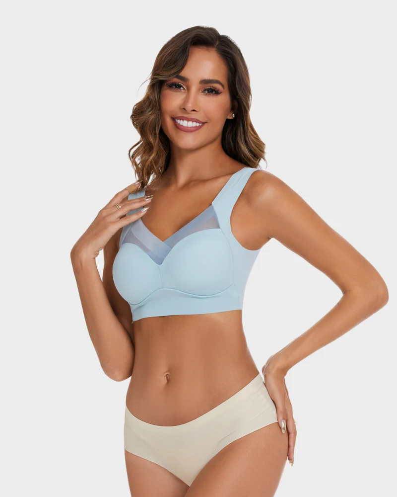 Comfortable Smoothing Mesh Bra - Image 16