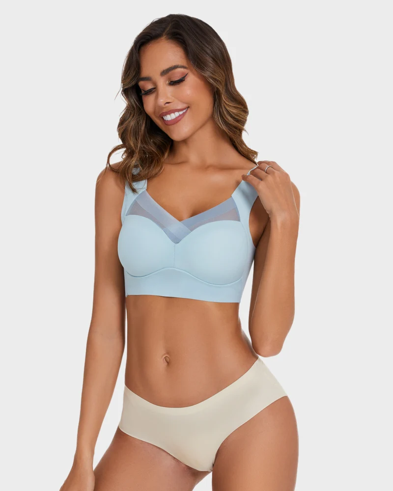 Comfortable Smoothing Mesh Bra - Image 17
