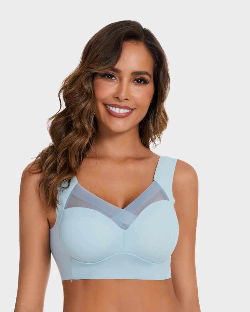 Comfortable Smoothing Mesh Bra - Image 18