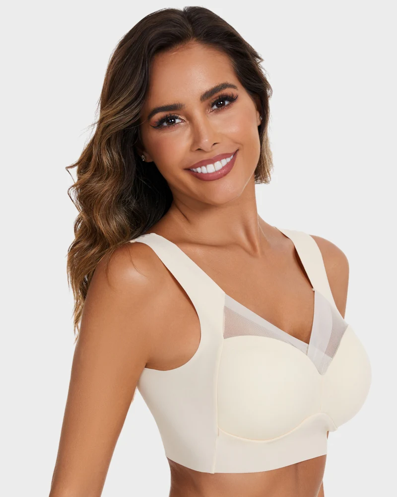 Comfortable Smoothing Mesh Bra - Image 28