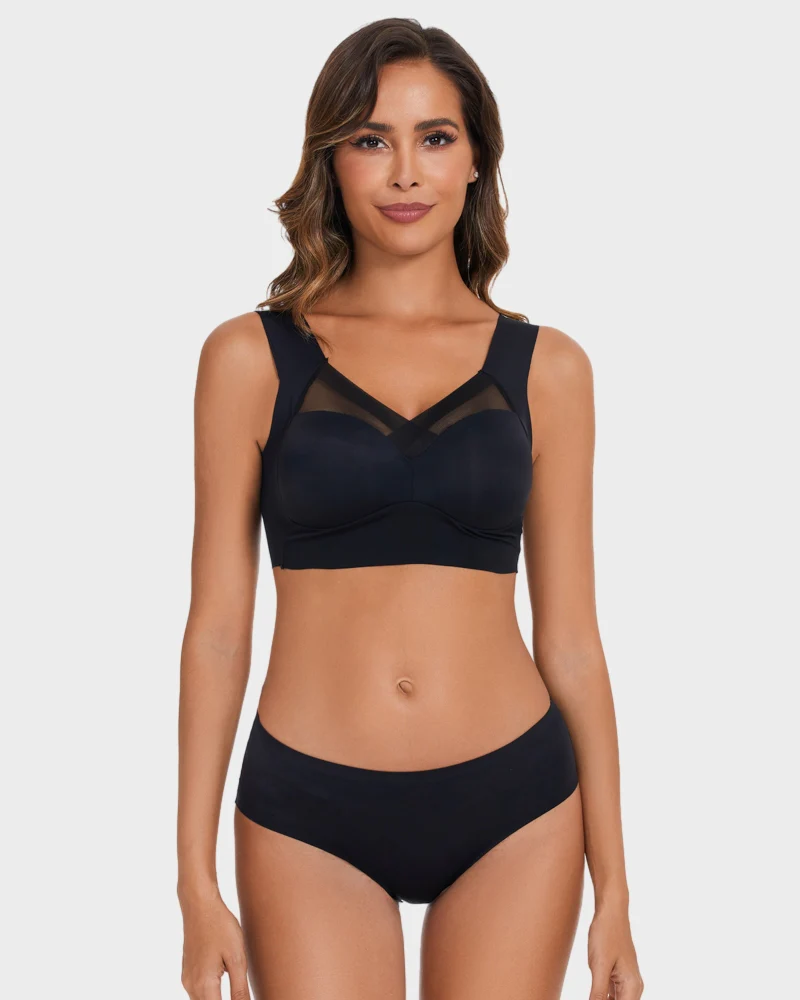 Comfortable Smoothing Mesh Bra - Image 6