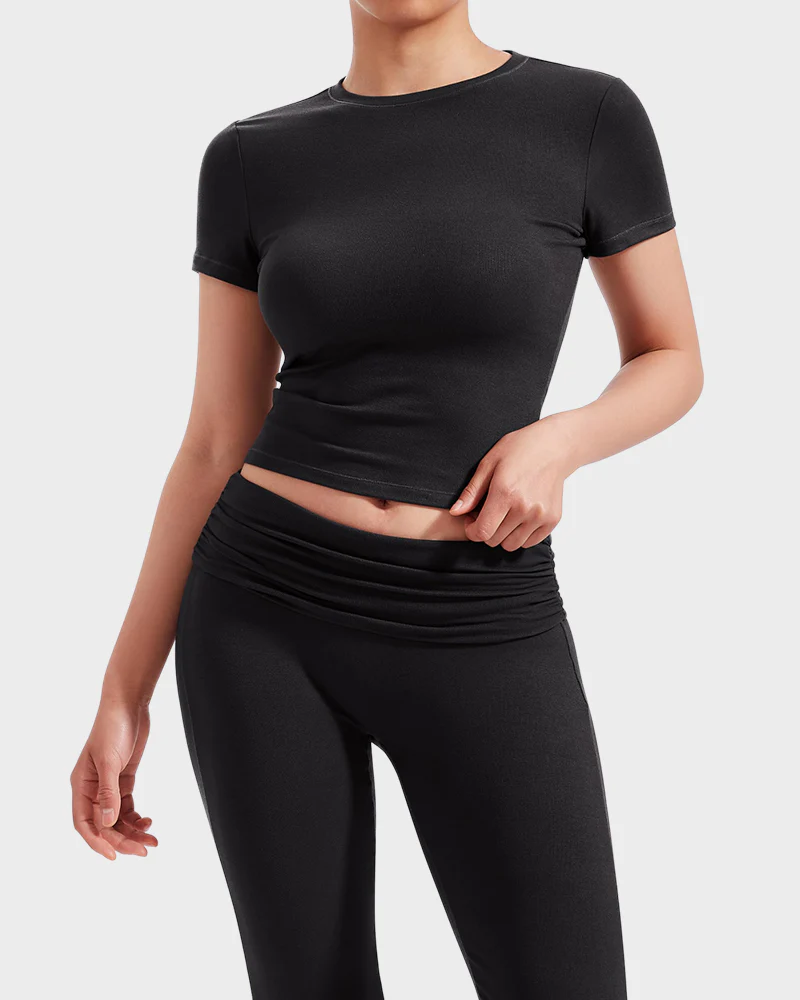 Women's 2-Piece Lounge Set: Tops & Flare Pants - Image 11