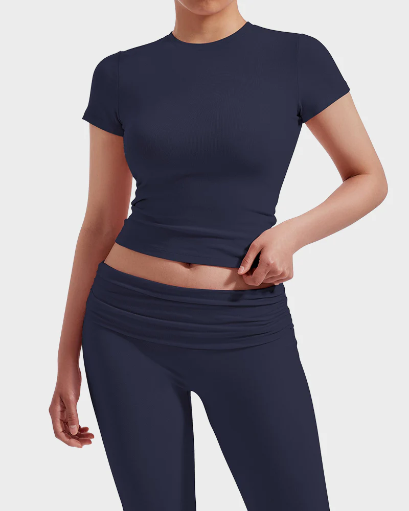 Women's 2-Piece Lounge Set: Tops & Flare Pants - Image 18