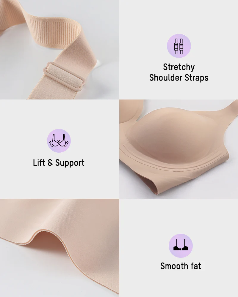 AirEase™ Supportive Wireless Deep-V Bra - Image 6