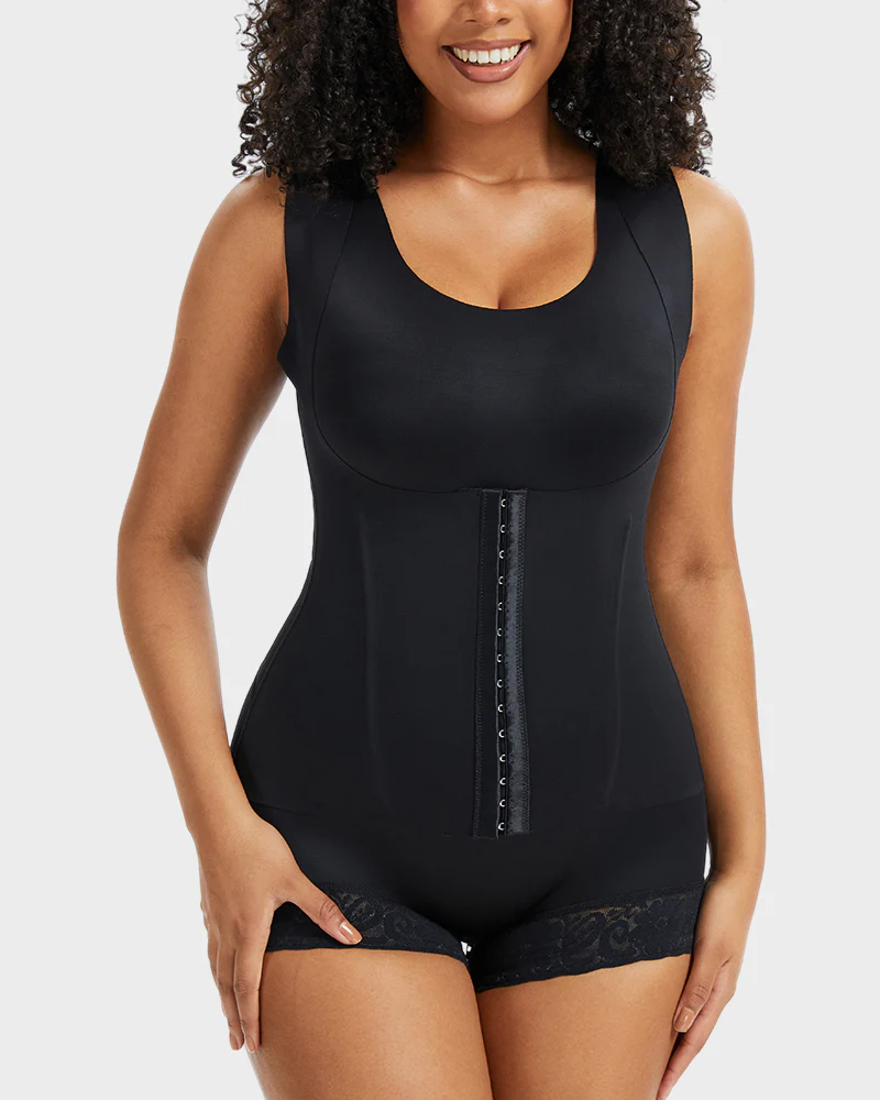 Double-Layer PowerMesh Tummy Sculpt Bodysuit - Image 16