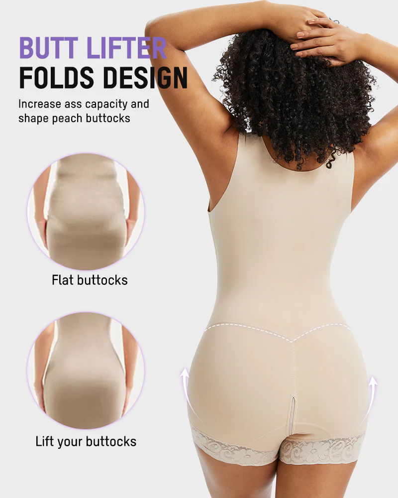 Double-Layer PowerMesh Tummy Sculpt Bodysuit - Image 9
