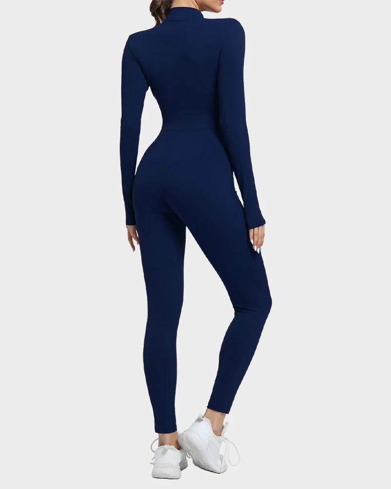 Fleece Slim-Fit Winter Training Jumpsuit - Image 12