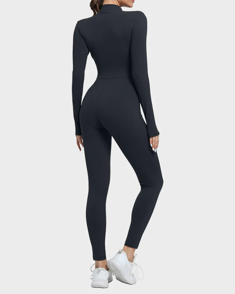 Fleece Slim-Fit Winter Training Jumpsuit - Image 15