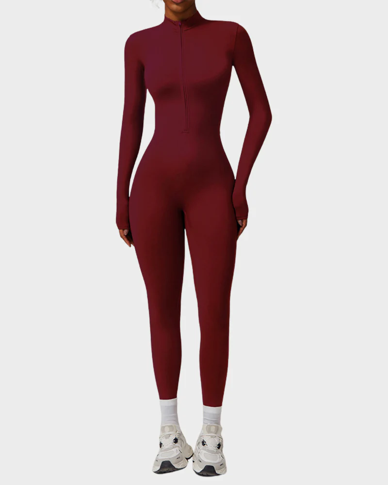 Fleece Slim-Fit Winter Training Jumpsuit - Image 16