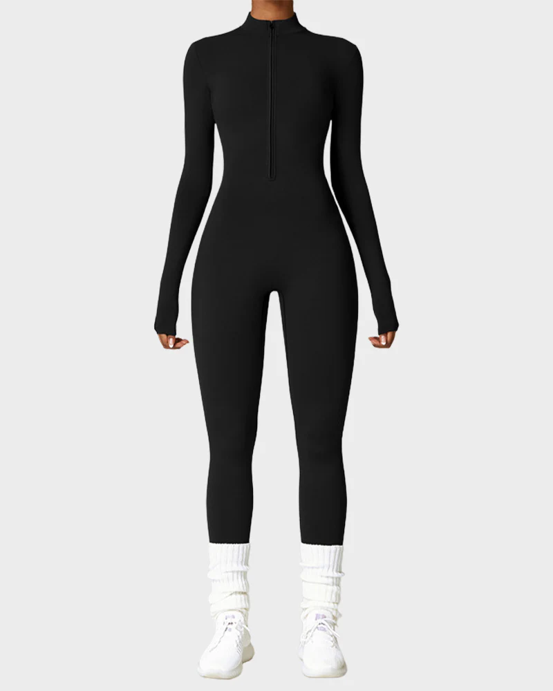 Fleece Slim-Fit Winter Training Jumpsuit - Image 18