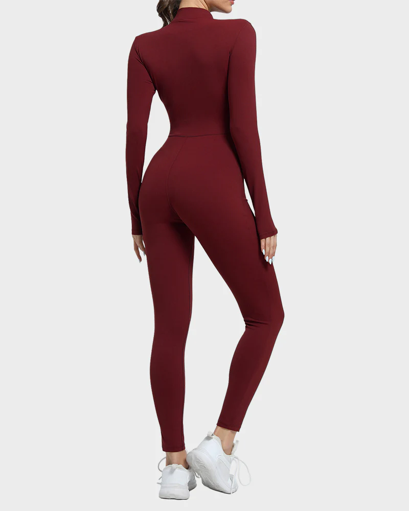 Fleece Slim-Fit Winter Training Jumpsuit - Image 3
