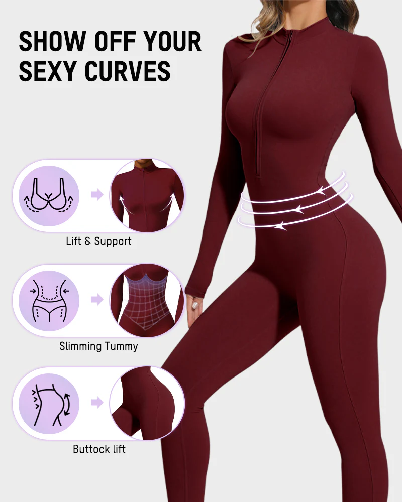 Fleece Slim-Fit Winter Training Jumpsuit - Image 5