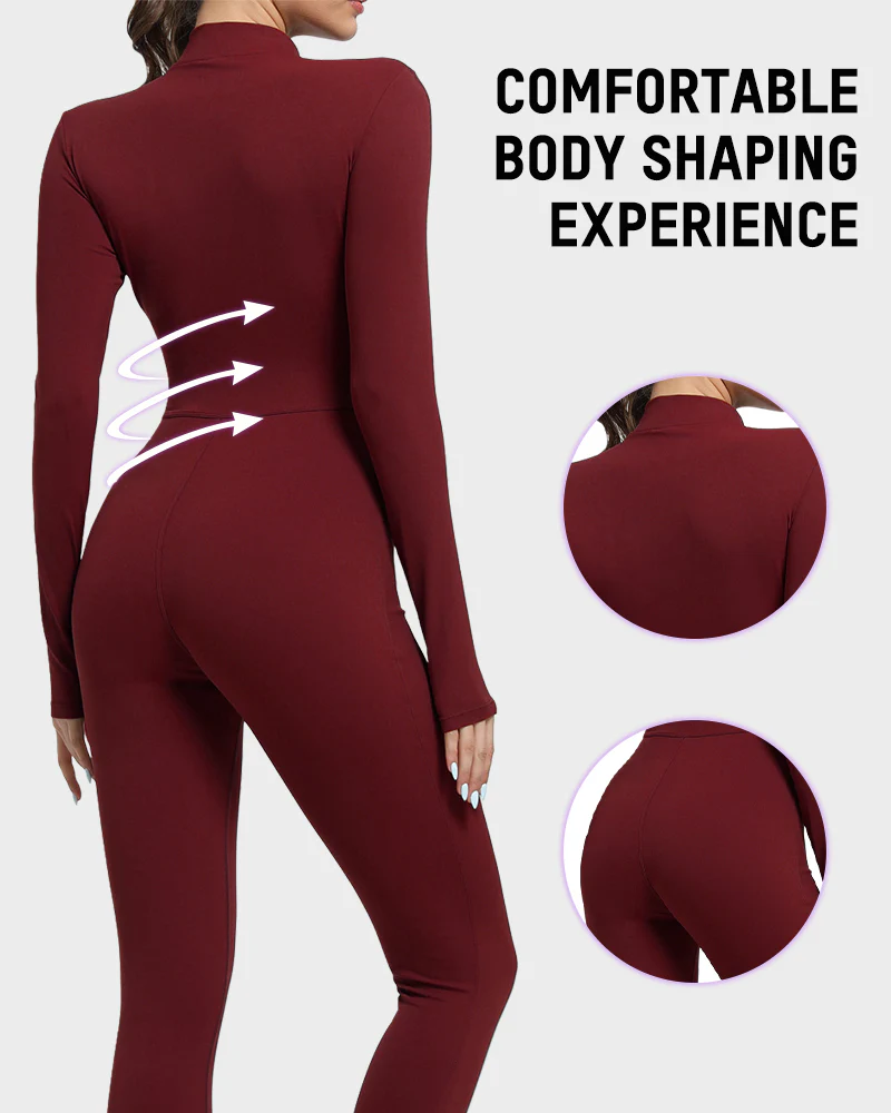 Fleece Slim-Fit Winter Training Jumpsuit - Image 6