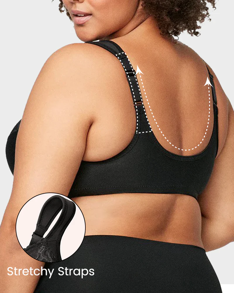 Front-Closure Underwire Print Bra - Image 11