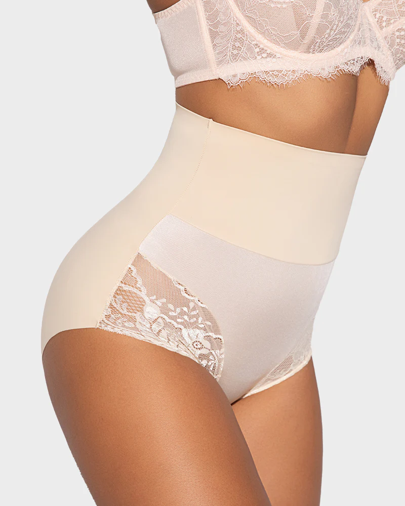 High-Waist Seamless Lace Shaping Panty (3 Pack) - Image 3