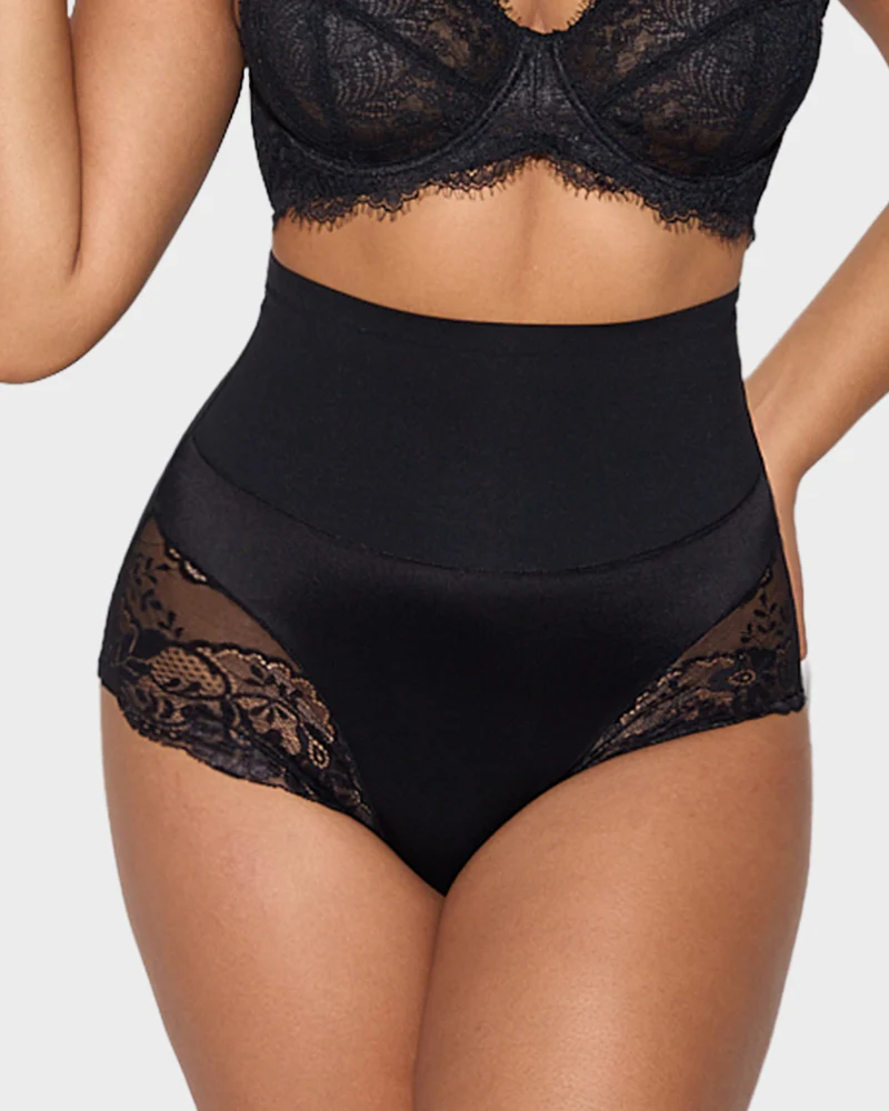 High-Waist Seamless Lace Shaping Panty (3 Pack) - Image 5