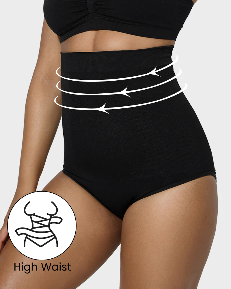 High Waist Tummy Control Brief Panty (2 Pack) - Image 11