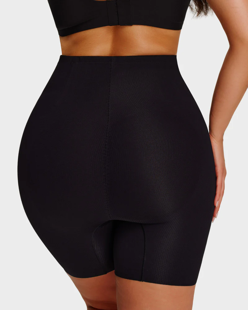 High-Waist Zip-Up Shaping Shorts - Image 10
