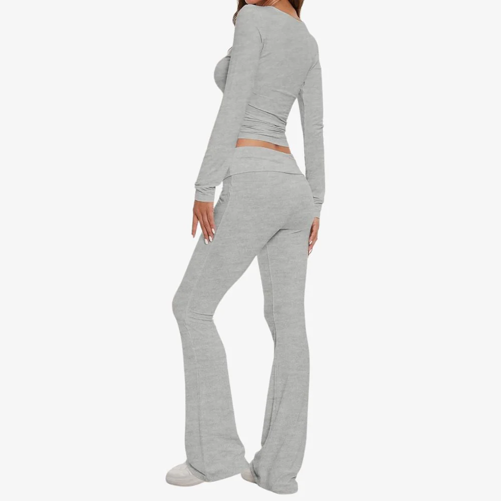 Long Sleeve Cotton Jersey Lounge Set - Image 14