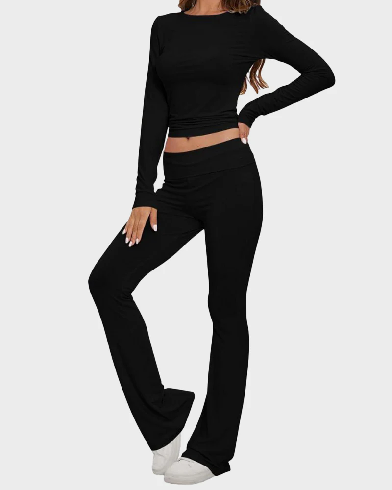 Long Sleeve Cotton Jersey Lounge Set - Image 4