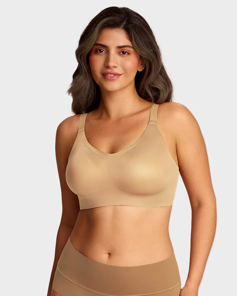 CloudLift™ bra Luxury Satin Seamless Wireless Support Bra - Image 10