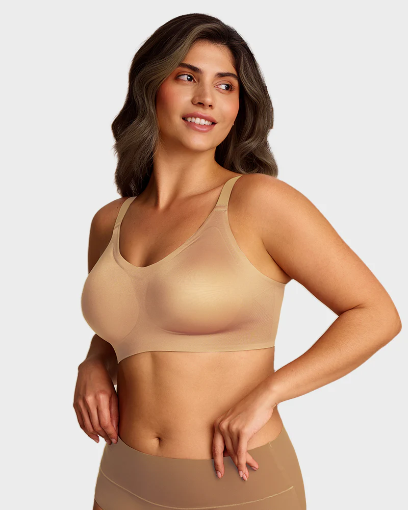 CloudLift™ bra Luxury Satin Seamless Wireless Support Bra - Image 11