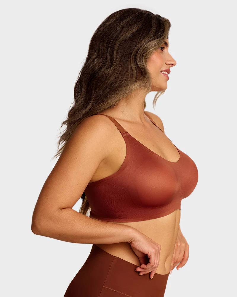 CloudLift™ bra Luxury Satin Seamless Wireless Support Bra - Image 3