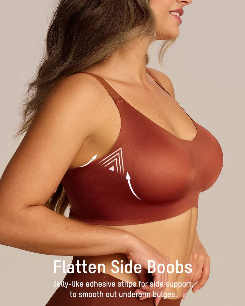 CloudLift™ bra Luxury Satin Seamless Wireless Support Bra - Image 8
