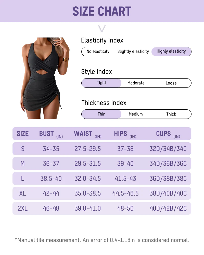 Mesh Cutout Tummy Control One-Piece Swimdress - Image 14