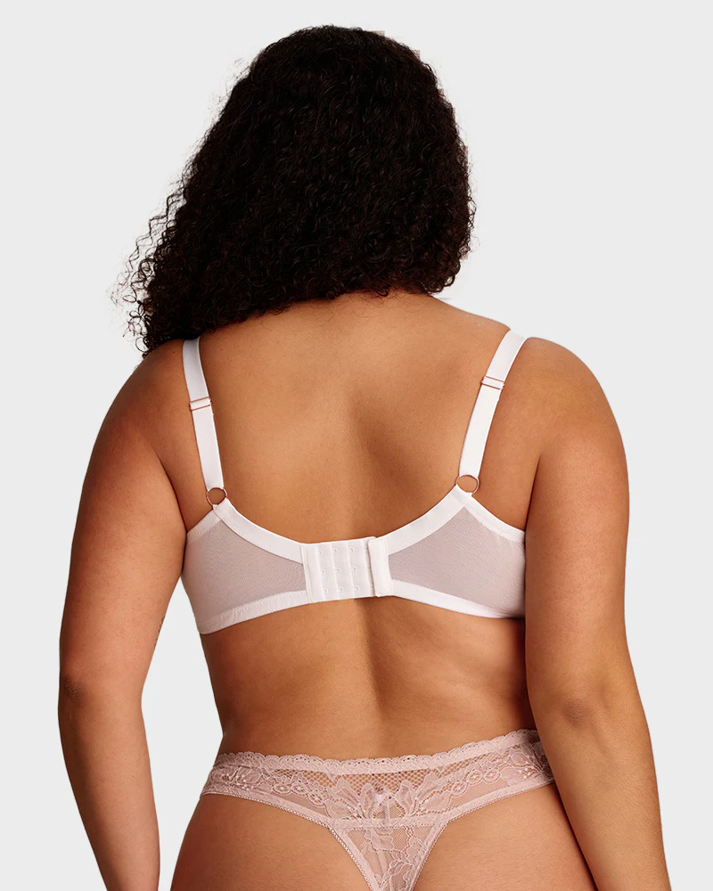 Plus Size Lace Full Coverage Minimizer Bra - Image 11