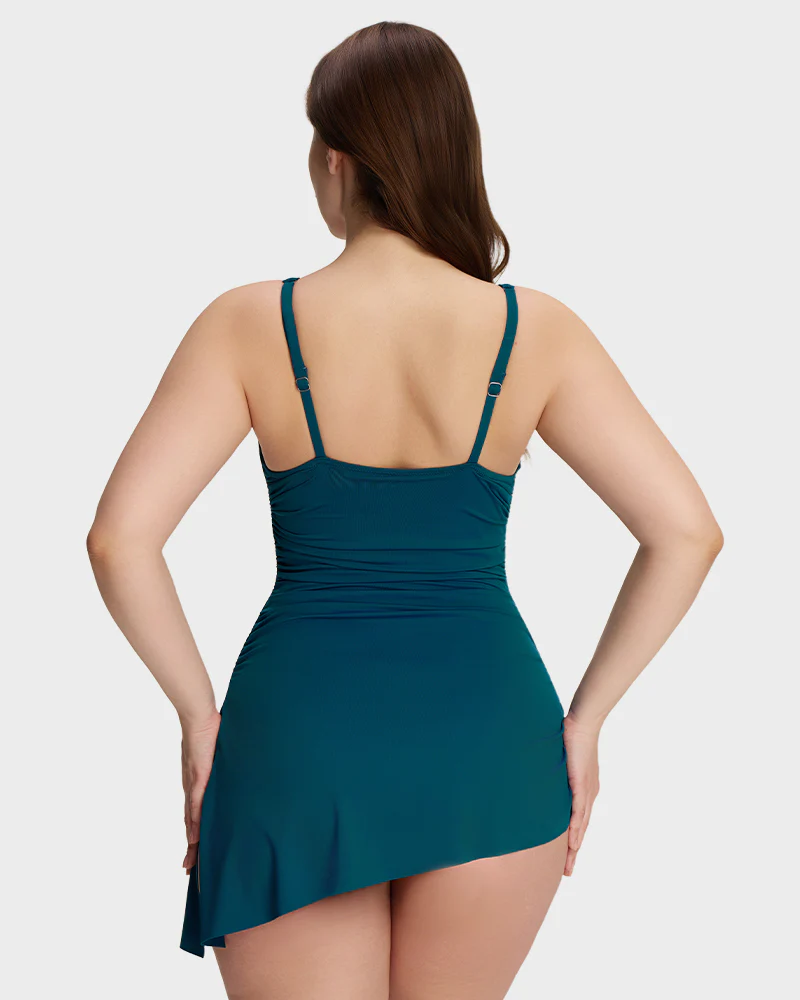 SculptSkin™ FlowFlair Side Tie Swim Dress - Image 10