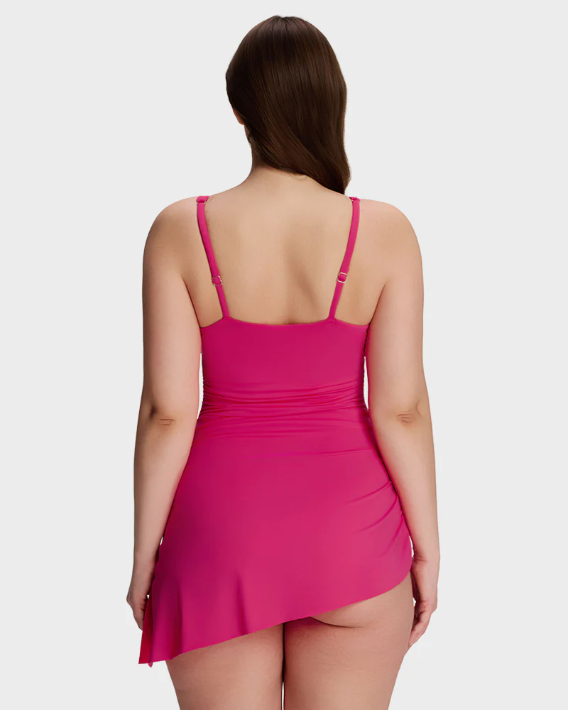 SculptSkin™ FlowFlair Side Tie Swim Dress - Image 5