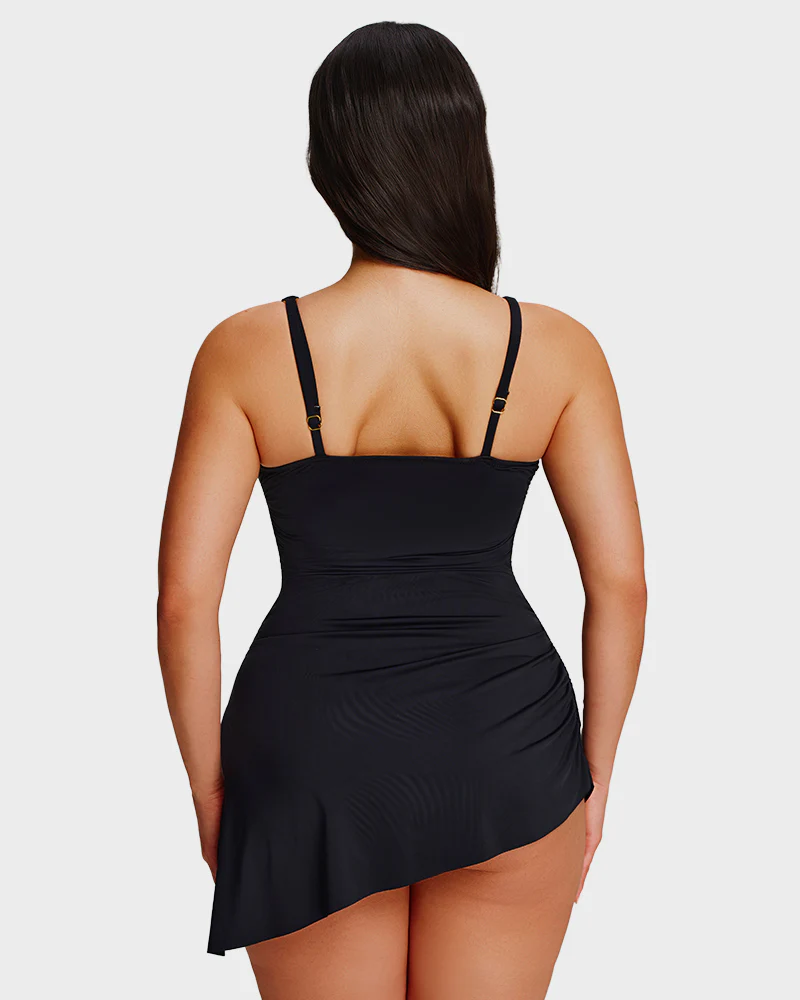 SculptSkin™ FlowFlair Side Tie Swim Dress - Image 8