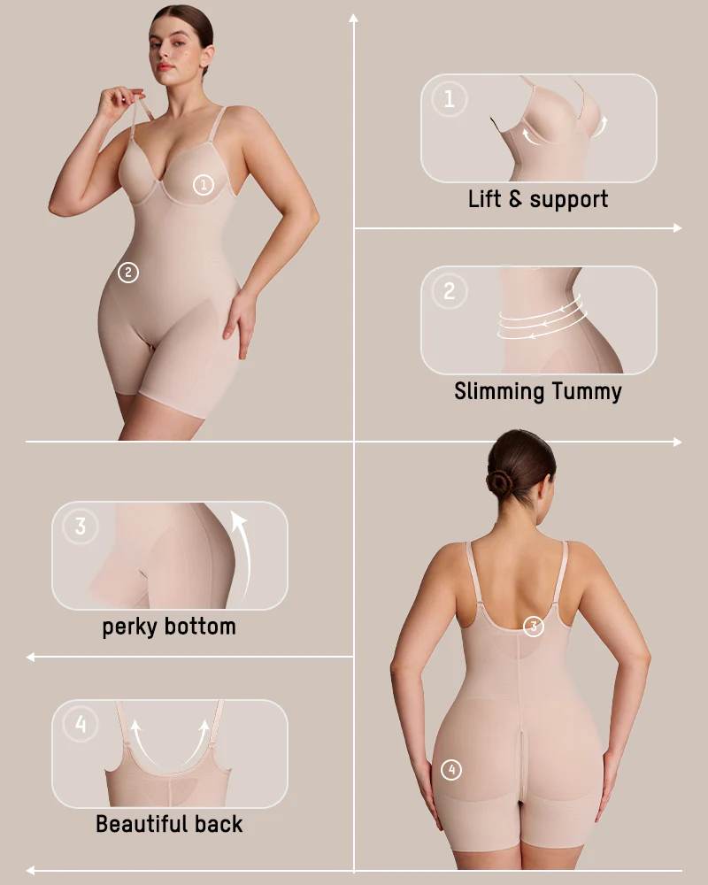 Seamless Full-Body Shaping Bodysuit - Image 6