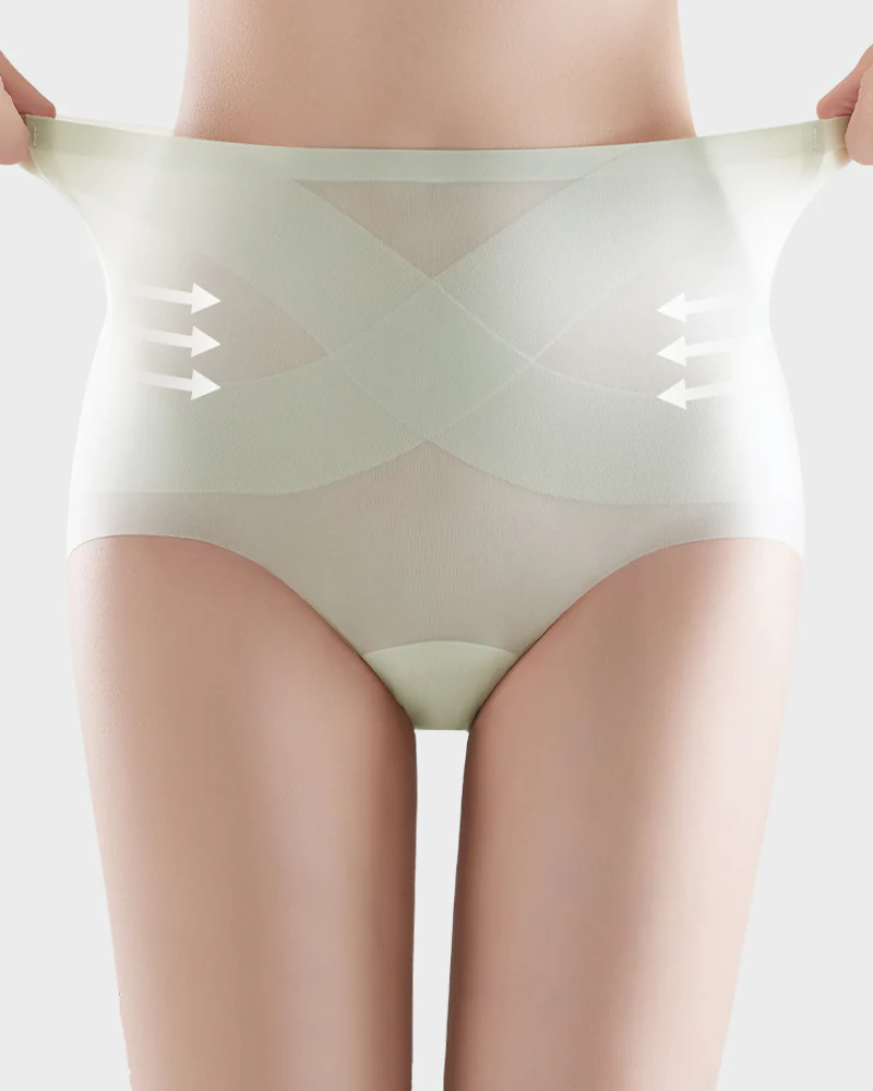 Seamless Ice-Silk High-Waist Tummy Control Panties (4 Pack) - Image 11