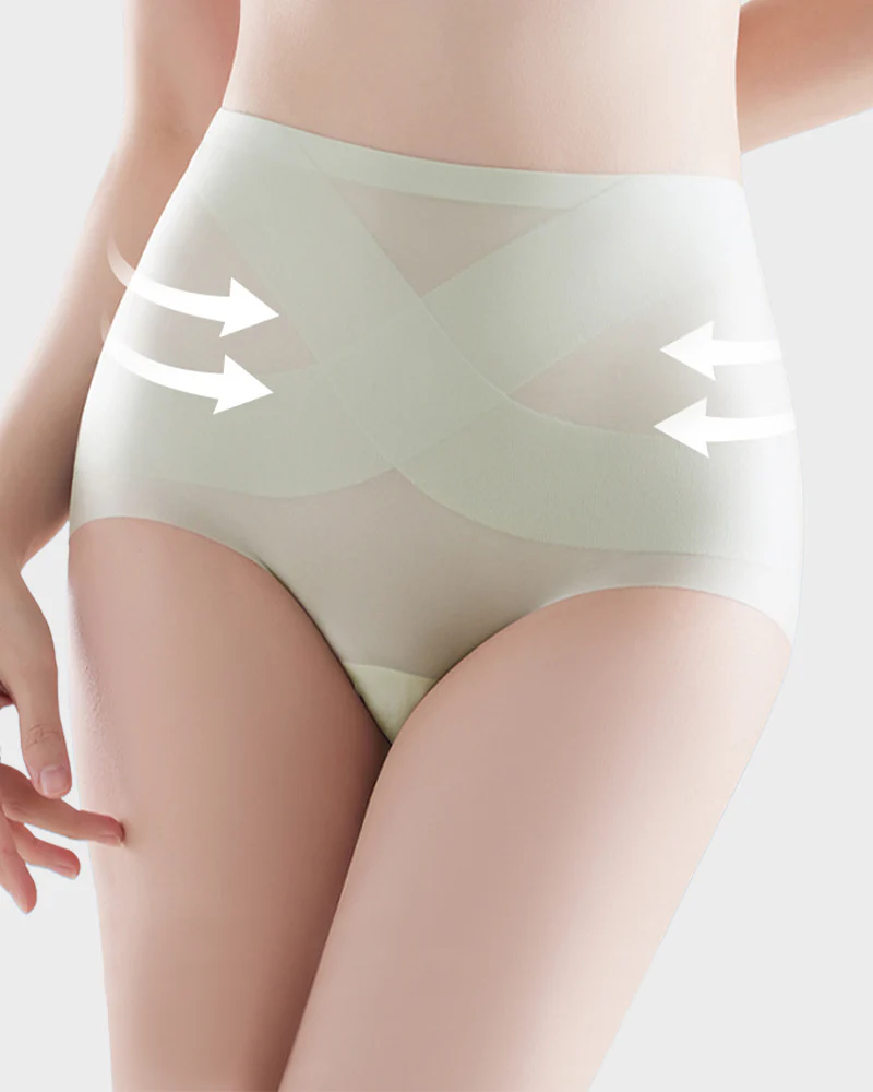 Seamless Ice-Silk High-Waist Tummy Control Panties (4 Pack) - Image 12