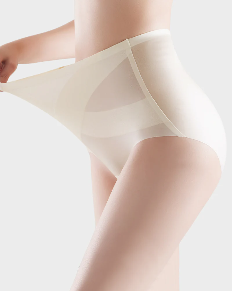 Seamless Ice-Silk High-Waist Tummy Control Panties (4 Pack) - Image 14