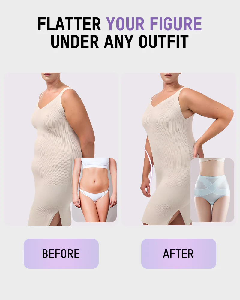 Seamless Ice-Silk High-Waist Tummy Control Panties (4 Pack) - Image 9