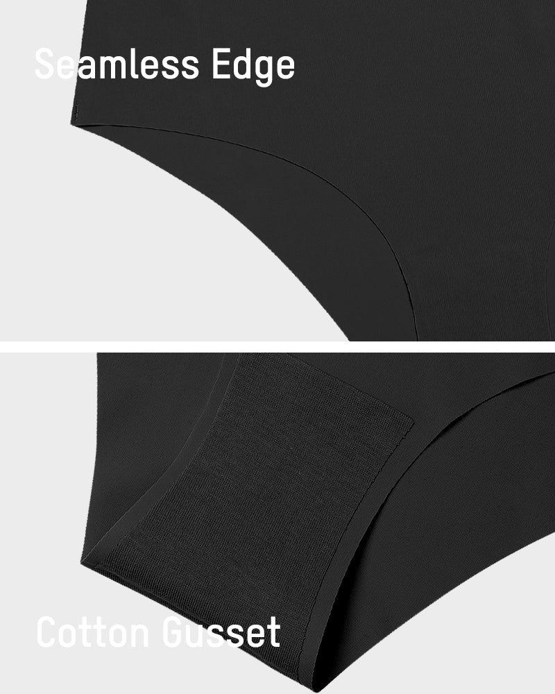 Seamless Ice-Silk Low-Rise Panties for Women (5 Pack) - Image 15